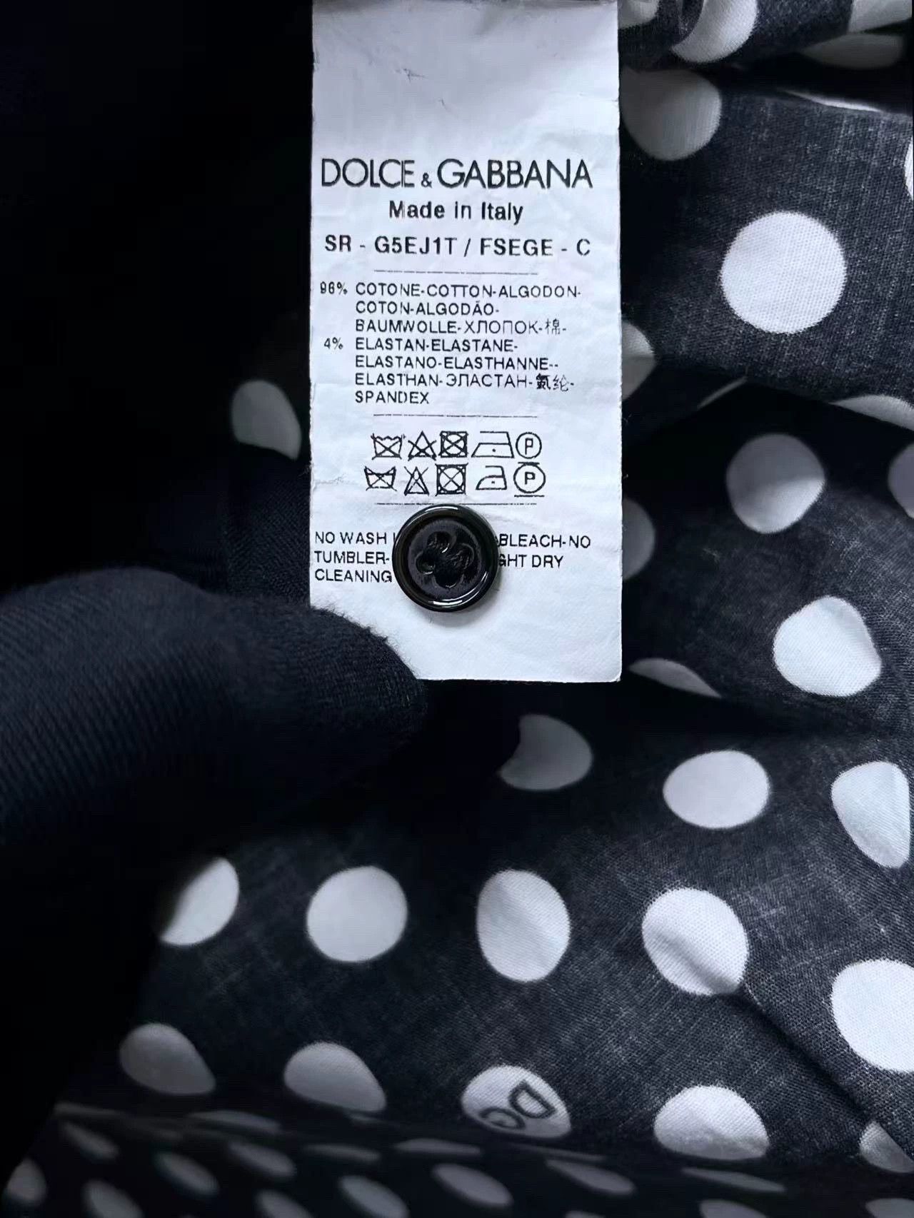 Dolce & Gabbana dolce&gabbana polka dot logo shirt jacket Size US L / EU 52-54 / 3 - 4 Thumbnail
