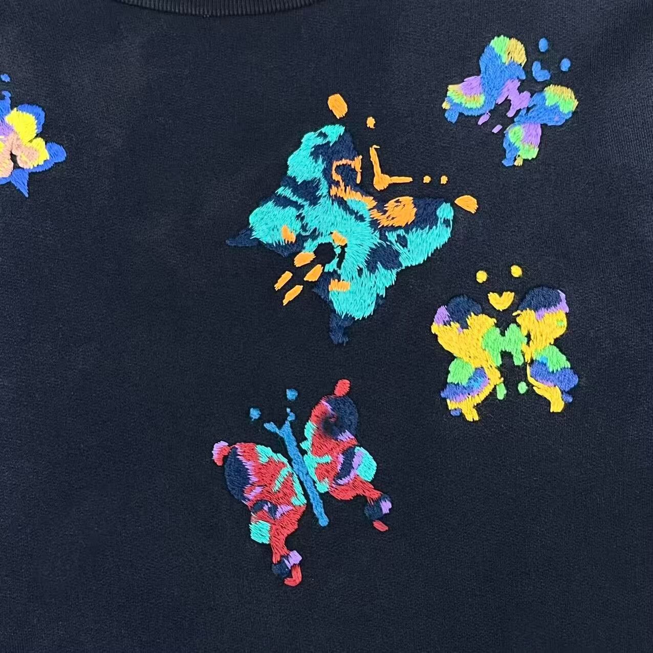 Louis Vuitton new louis vuitton blue butterfly embroidered hoodie Size US S / EU 44-46 / 1 - 4 Thumbnail
