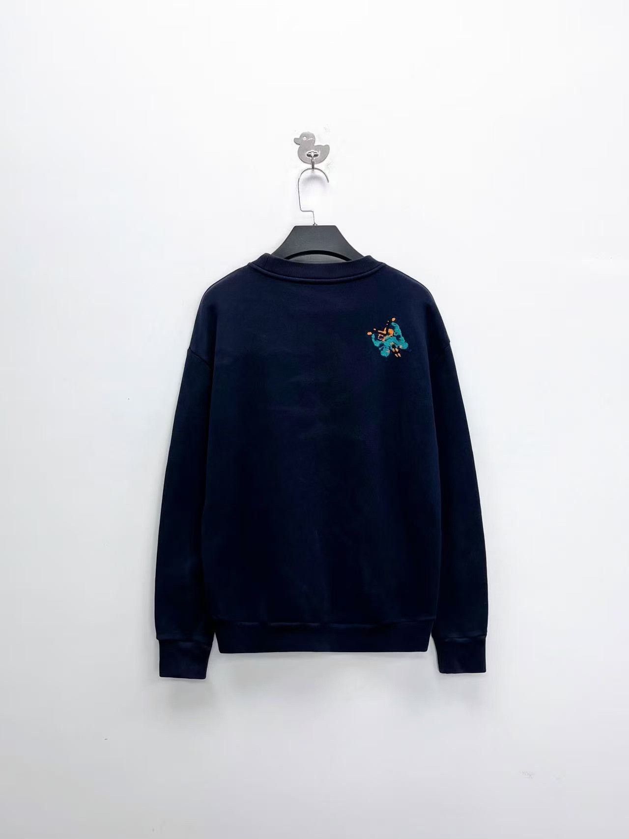 Louis Vuitton new louis vuitton blue butterfly embroidered hoodie Size US S / EU 44-46 / 1 - 2 Thumbnail