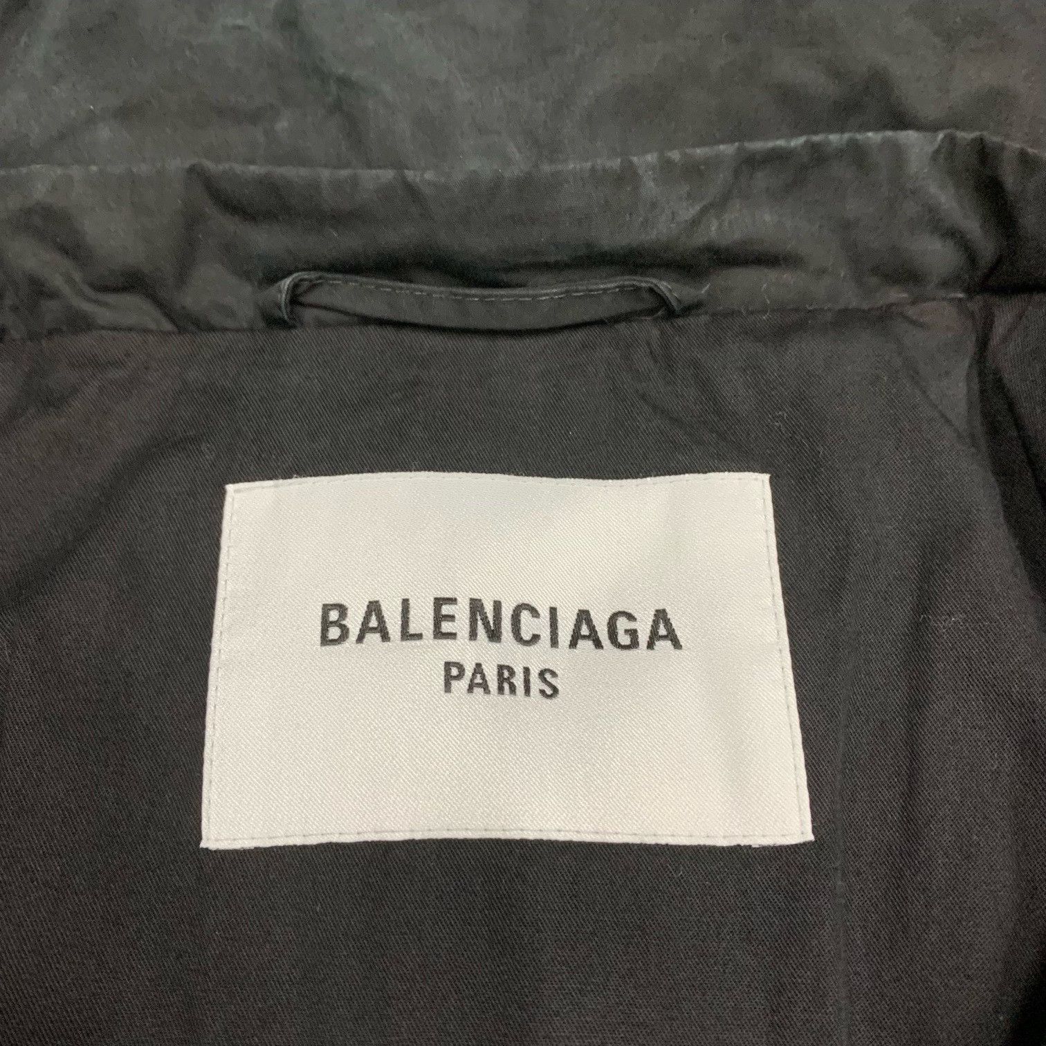 Balenciaga black logo padded coat by Balenciaga Size US M / EU 48-50 / 2 - 6 Thumbnail