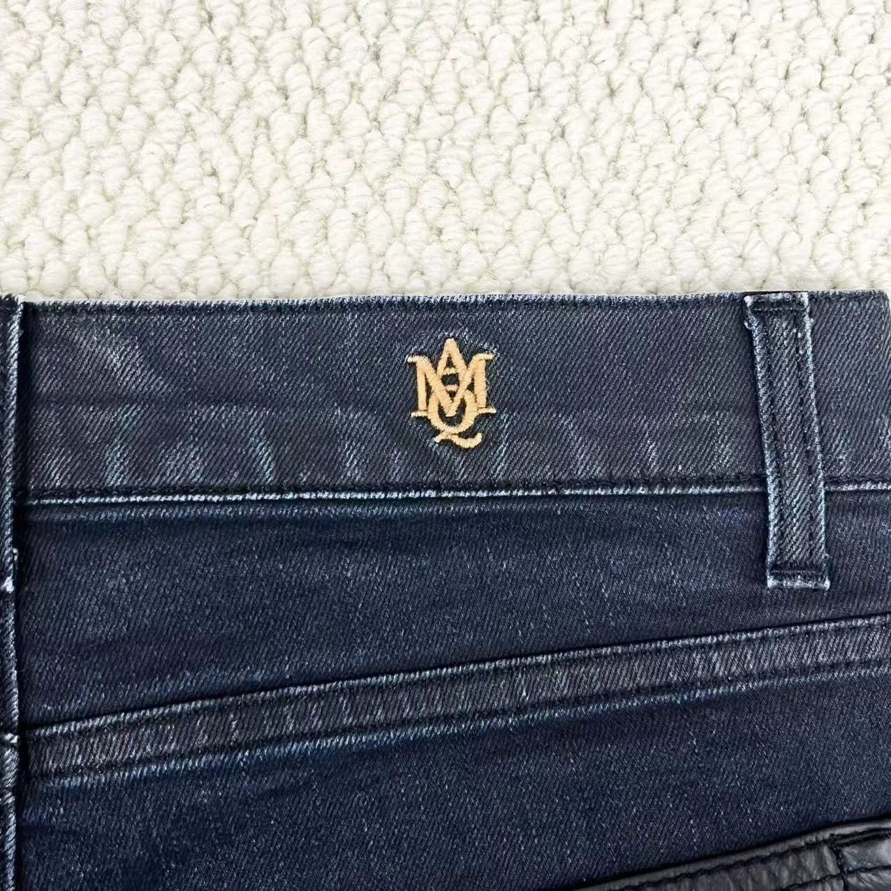 Alexander McQueen black washed side zipper denim pants Size US 44 / EU 60 - 4 Thumbnail