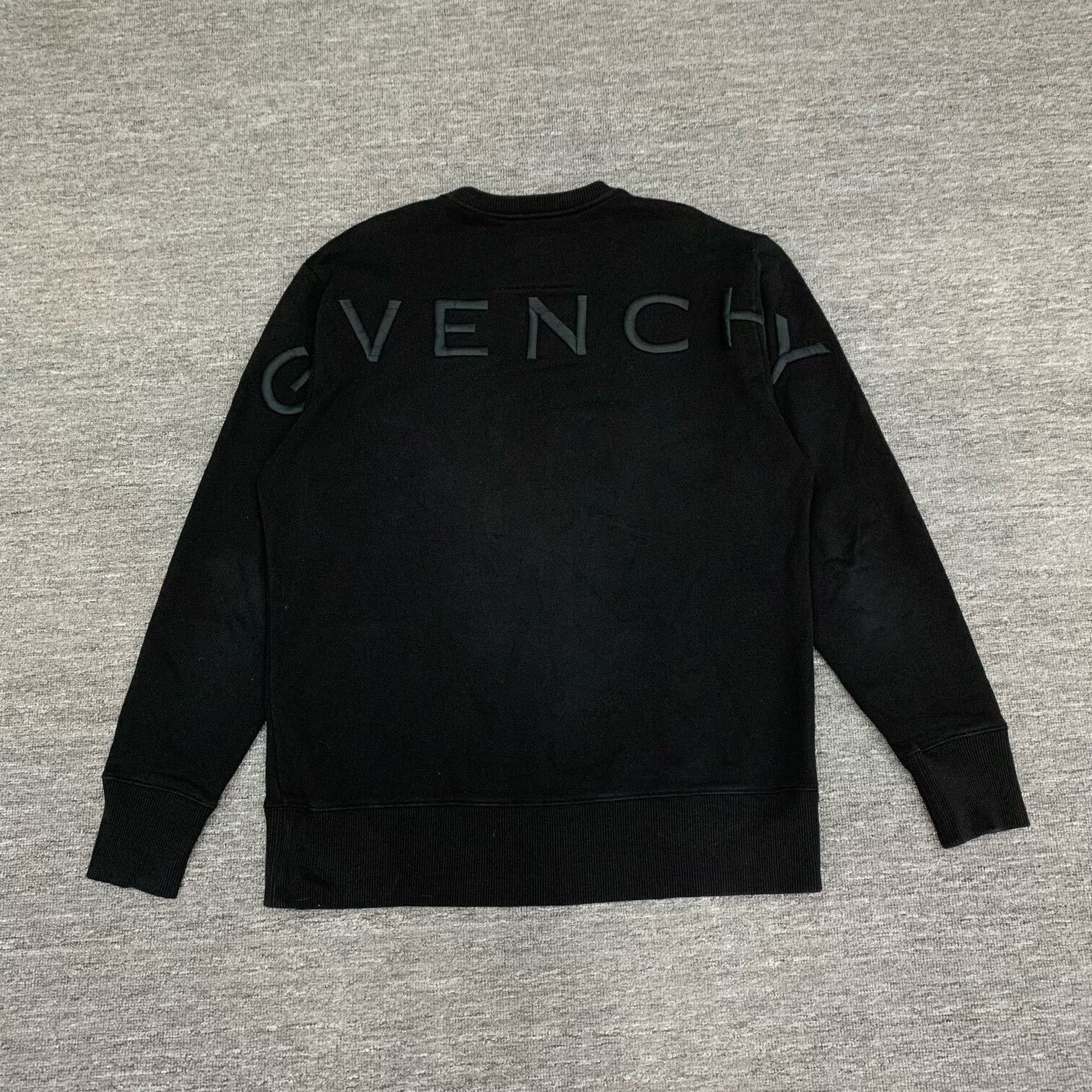 Givenchy givenchy black sweatshirt with large logo Size US M / EU 48-50 / 2 - 2 Thumbnail