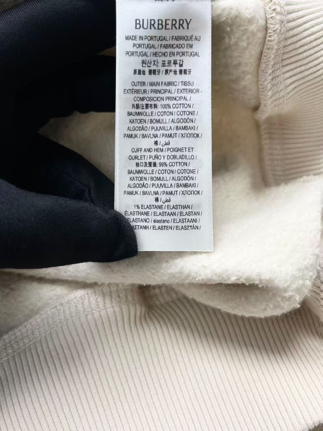 Burberry burberry beige logo hoodie for men and women Size US L / EU 52-54 / 3 - 6 Thumbnail