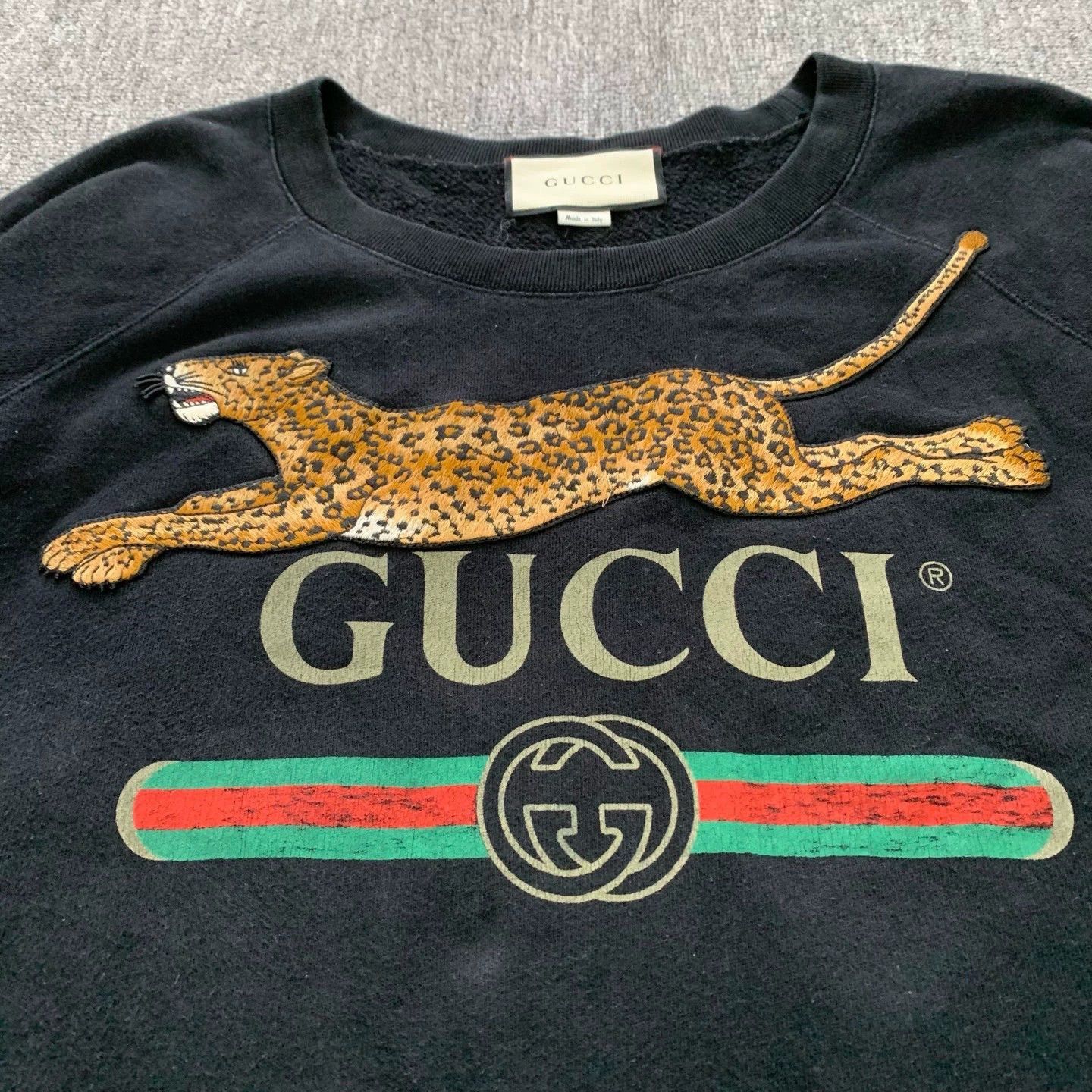 Gucci gucci black leopard print sweatshirt Size US XXL / EU 58 / 5 - 7 Thumbnail