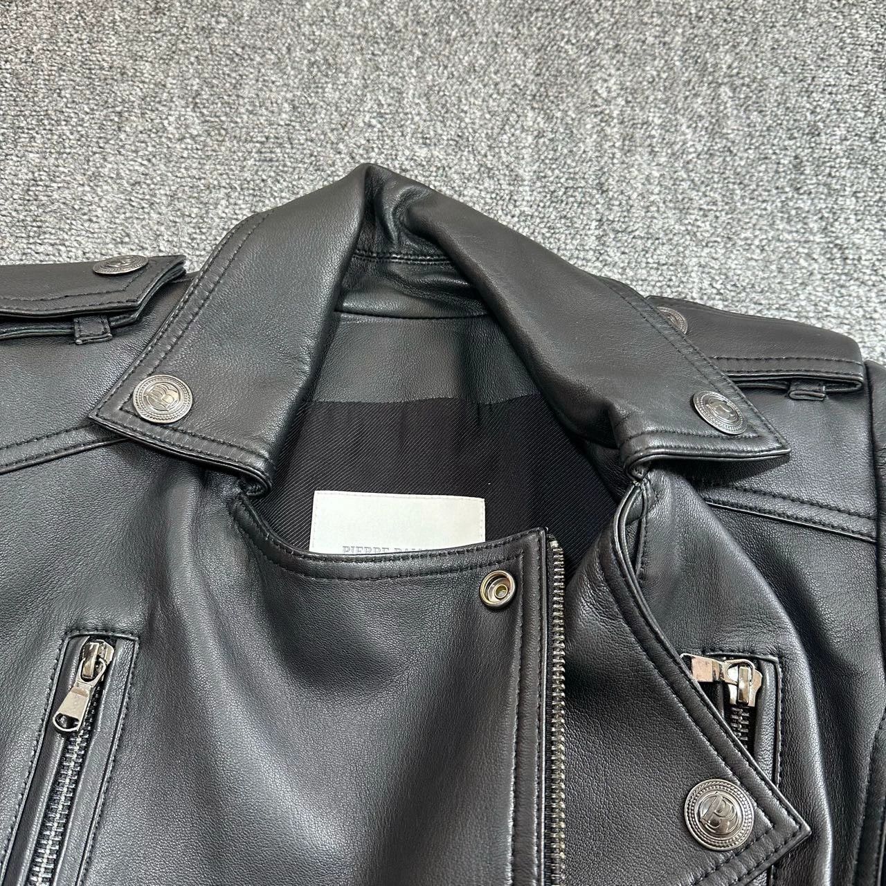 Balmain balmain black eagle motorcycle leather jacket Size S / US 4 / IT 40 - 4 Thumbnail