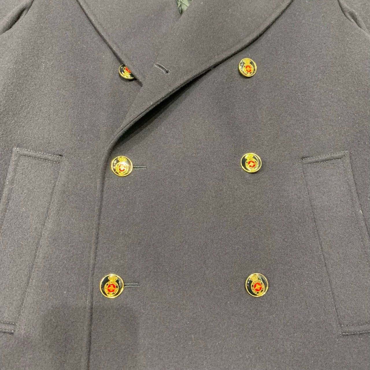 Gucci navy double-breasted wool coat by Gucci Size US S / EU 44-46 / 1 - 7 Thumbnail
