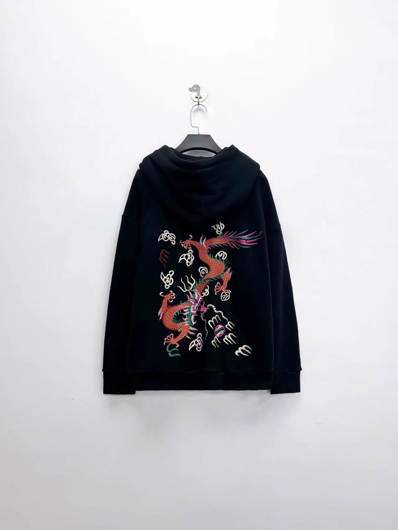 Gucci gucci black dragon embroidered zip hoodie Size US XS / EU 42 / 0 - 2 Thumbnail