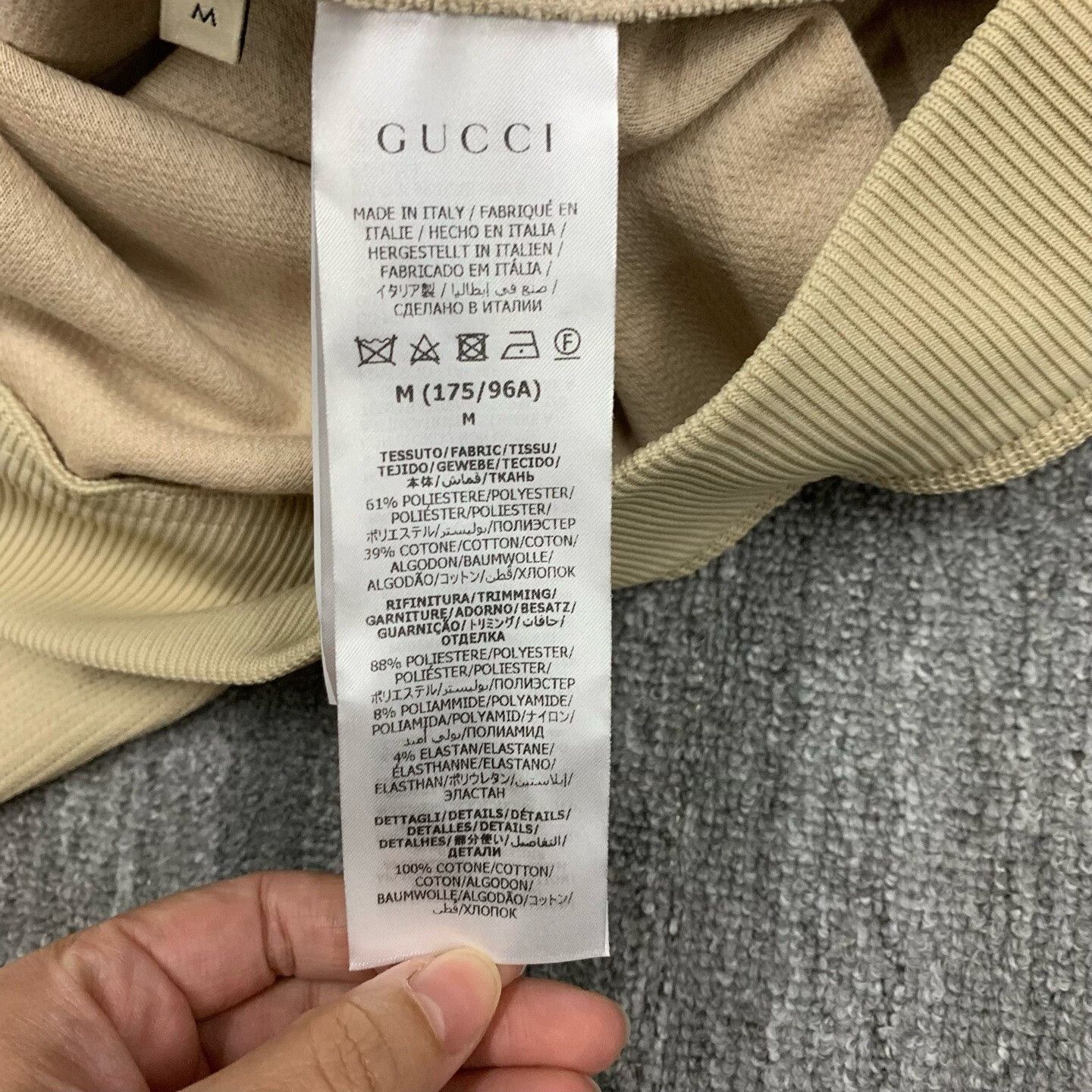 Gucci gucci khaki knit hoodie sweatshirt medium size Size US M / EU 48-50 / 2 - 7 Thumbnail