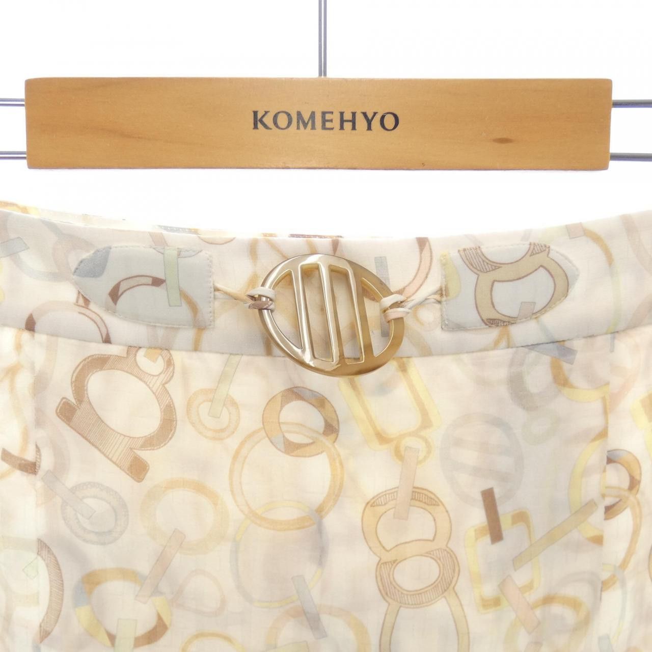 Hermes Hermes Hermes 3H0321DN Twillene Silk Skirt 40 Others Skirts DUTY FREE for USA Size ONE SIZE - 5 Thumbnail