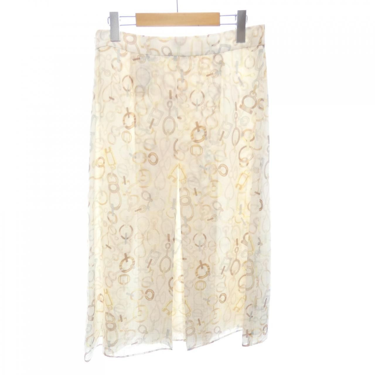 Hermes Hermes Hermes 3H0321DN Twillene Silk Skirt 40 Others Skirts DUTY FREE for USA Size ONE SIZE - 2 Thumbnail