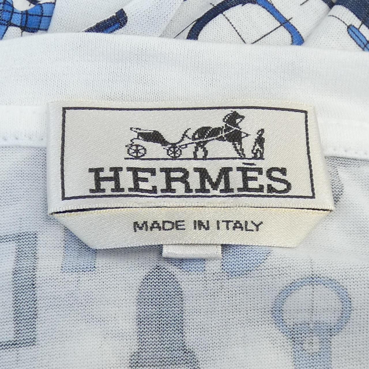 Hermes Hermes Hermès LABYRINTHE HORSEBIT S T-shirt Cotton T-Shirts DUTY FREE for USA Size ONE SIZE - 4 Thumbnail