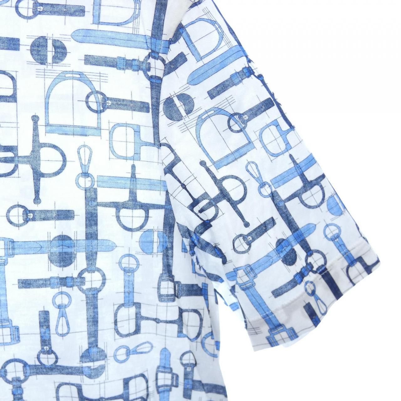 Hermes Hermes Hermès LABYRINTHE HORSEBIT S T-shirt Cotton T-Shirts DUTY FREE for USA Size ONE SIZE - 6 Thumbnail