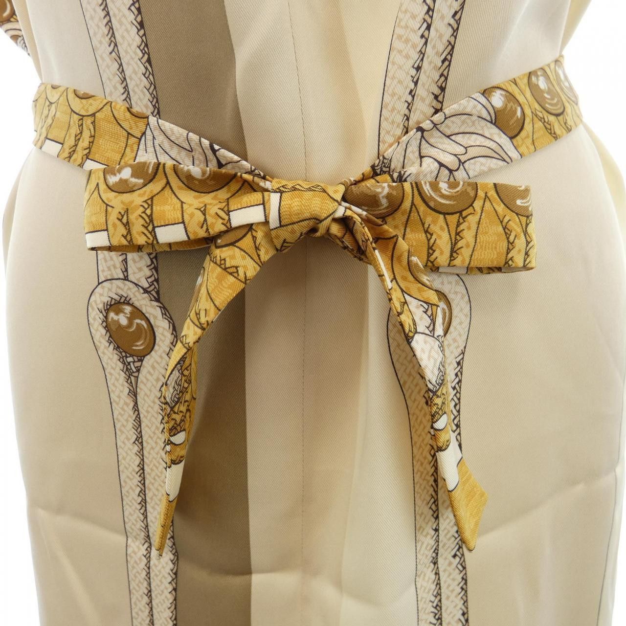 Hermes Hermes Hermes Twill Reine Silk Dress 36 Others Dresses DUTY FREE for USA Size ONE SIZE - 7 Thumbnail