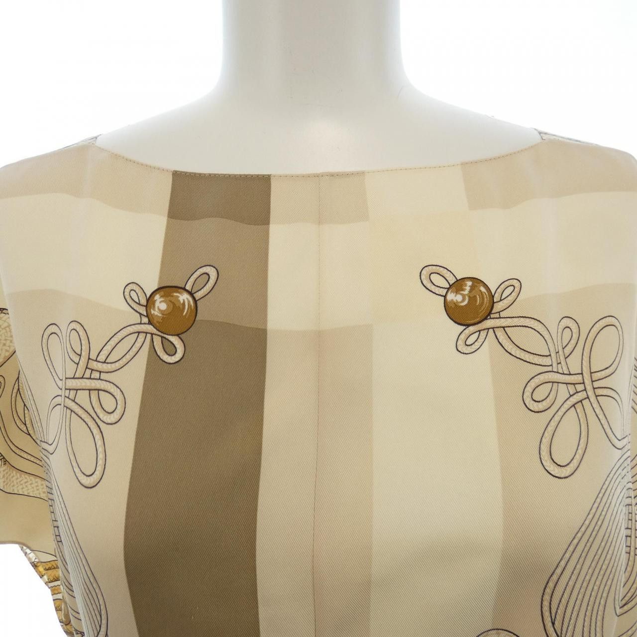 Hermes Hermes Hermes Twill Reine Silk Dress 36 Others Dresses DUTY FREE for USA Size ONE SIZE - 5 Thumbnail