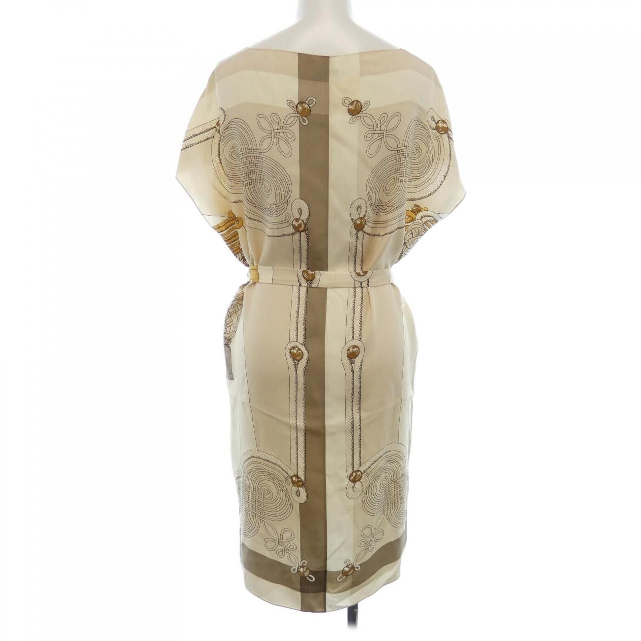 Hermes Hermes Hermes Twill Reine Silk Dress 36 Others Dresses DUTY FREE for USA Size ONE SIZE - 2 Thumbnail