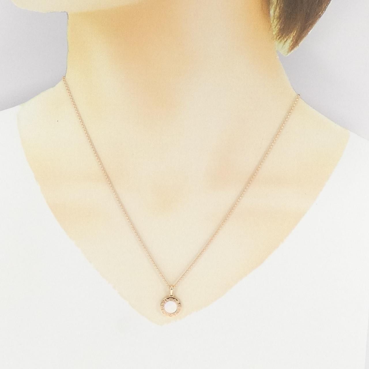 Bvlgari Bvlgari Bvlgari BVLGARI BVLGARI 750 Pink Gold Mother of Pearl Necklace Metal Necklace 350553 DUTY FREE for USA Size ONE SIZE - 5 Thumbnail
