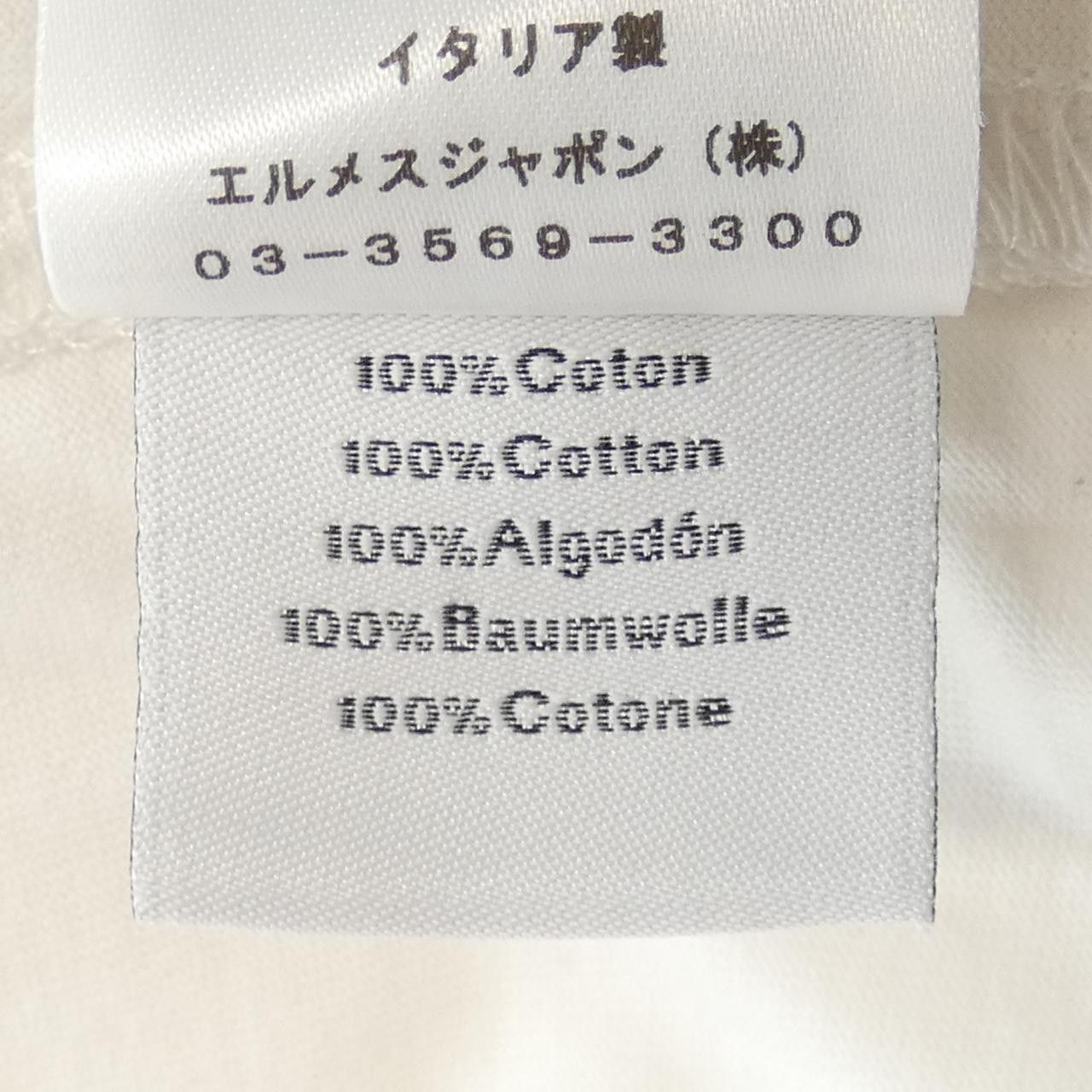 Hermes Hermes Hermès T-shirt Cotton T-shirt S Cotton T-Shirts DUTY FREE for USA Size ONE SIZE - 3 Thumbnail