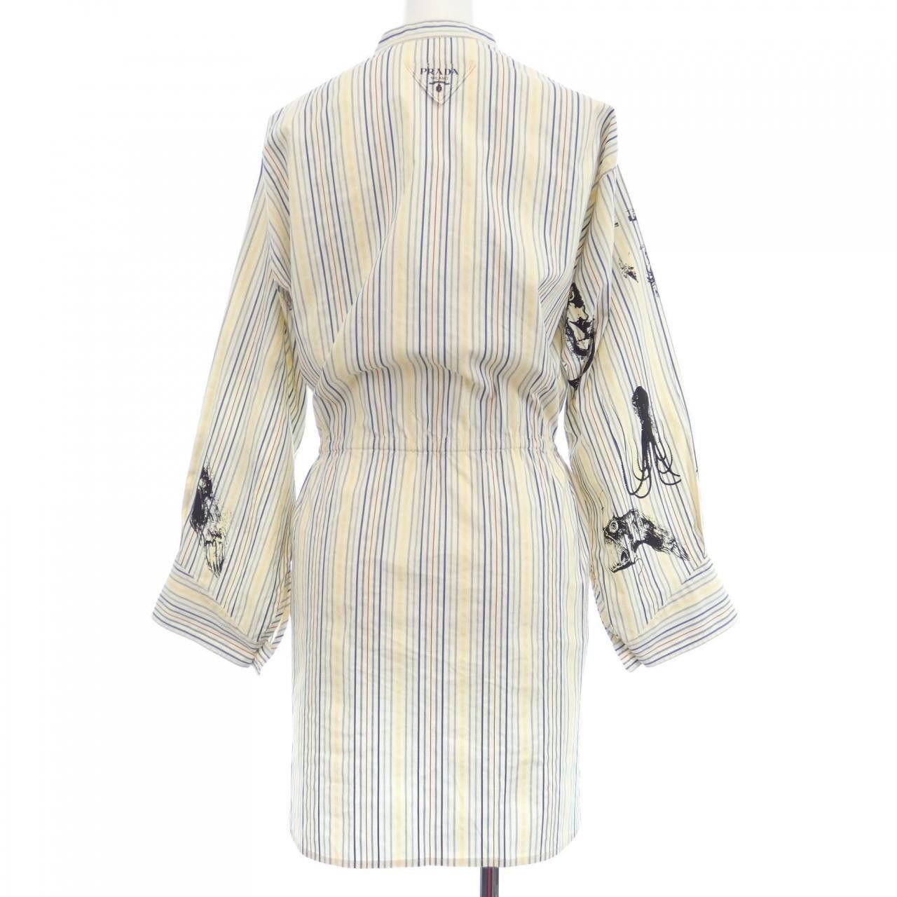 Prada Prada Prada Shirt Cotton Dress Shirt P458F S221 10M5 DUTY FREE for USA Size ONE SIZE - 2 Thumbnail
