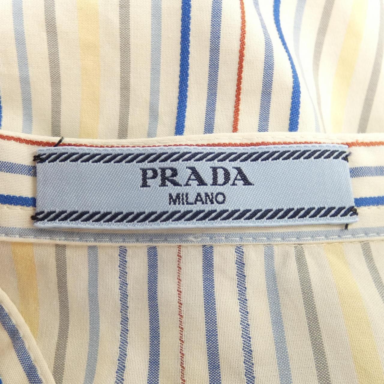 Prada Prada Prada Shirt Cotton Dress Shirt P458F S221 10M5 DUTY FREE for USA Size ONE SIZE - 4 Thumbnail