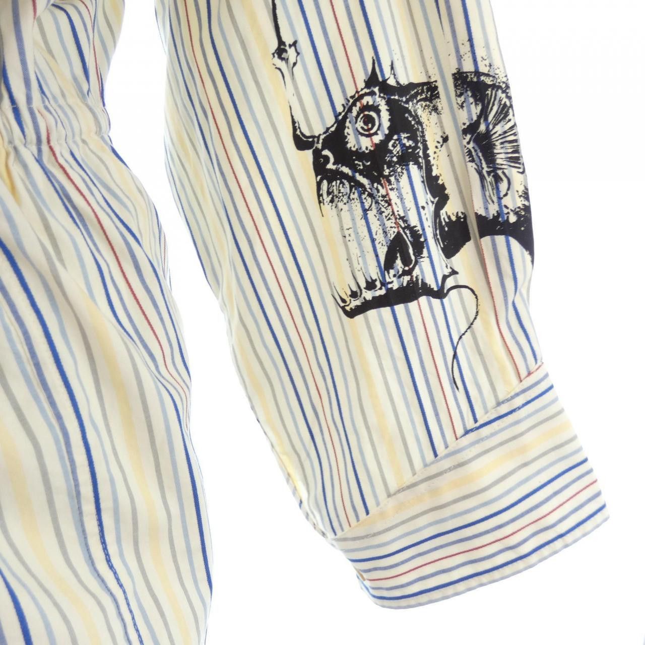 Prada Prada Prada Shirt Cotton Dress Shirt P458F S221 10M5 DUTY FREE for USA Size ONE SIZE - 6 Thumbnail