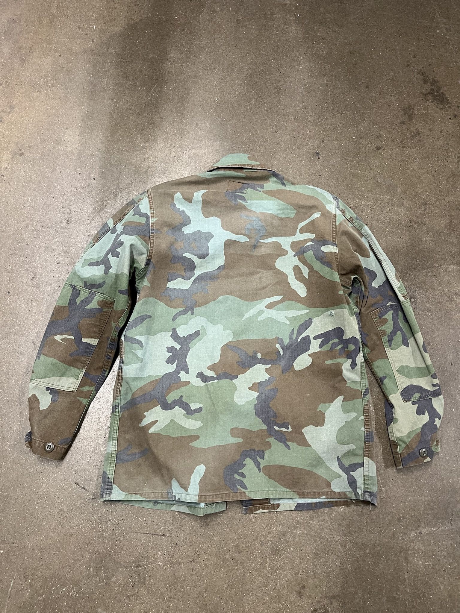 Vintage Vintage 1990s Military USMC Custom Blue Dyed BDU Camo Field Shirt Size M Size US M / EU 48-50 / 2 - 5 Thumbnail