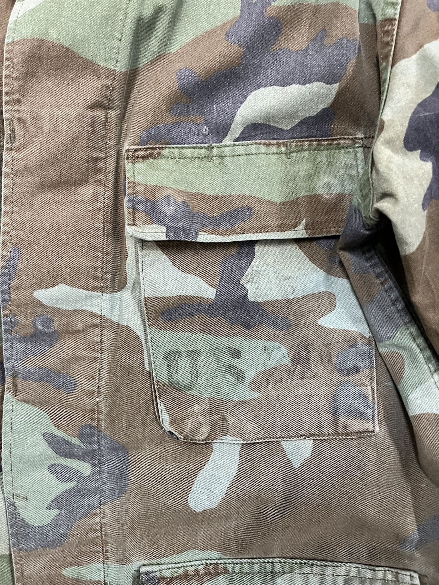 Vintage Vintage 1990s Military USMC Custom Blue Dyed BDU Camo Field Shirt Size M Size US M / EU 48-50 / 2 - 4 Thumbnail