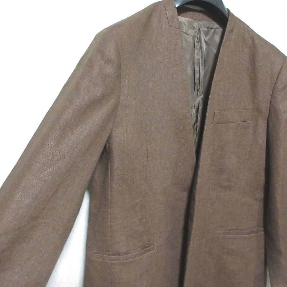 Other Other BEAUTY&YOUTH Linen Collarless Jacket Natural Material Outerwear 1622-144-1110 DUTY FREE for USA Size ONE SIZE - 4 Thumbnail