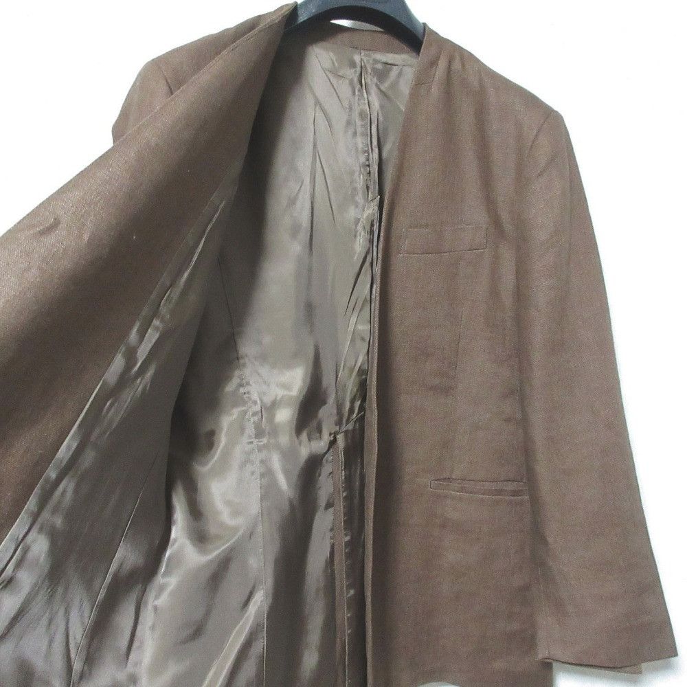 Other Other BEAUTY&YOUTH Linen Collarless Jacket Natural Material Outerwear 1622-144-1110 DUTY FREE for USA Size ONE SIZE - 5 Thumbnail