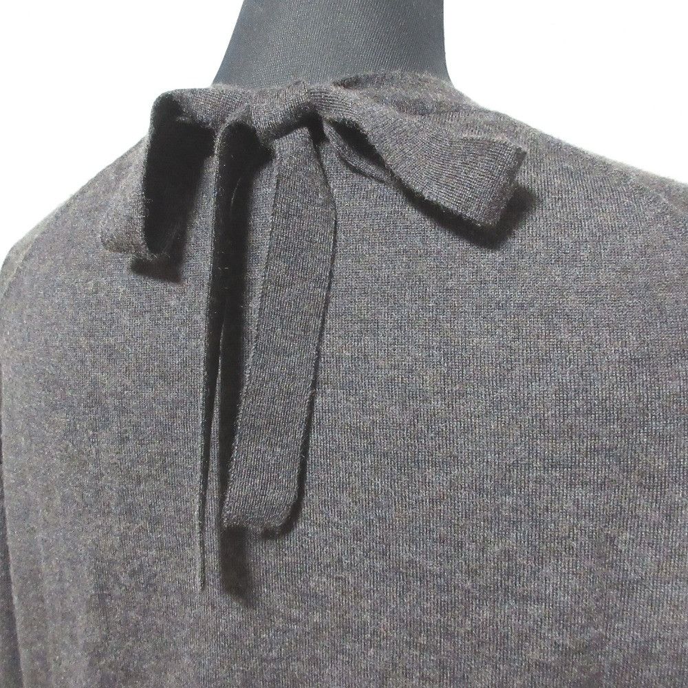 Other Other Drawer 18G Back Ribbon Cashmere Silk Knitwear Others Tops DUTY FREE for USA Size ONE SIZE - 5 Thumbnail