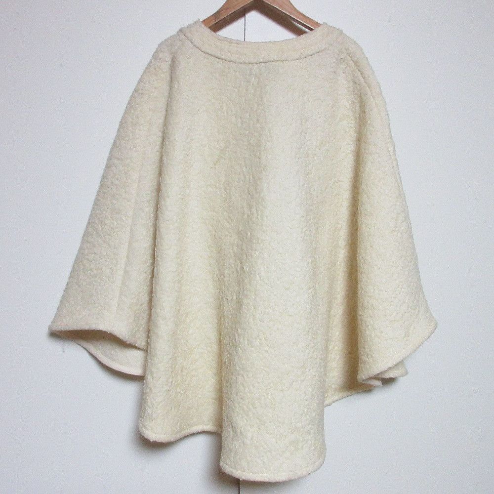 Valentino Valentino Valentino Wool Cape Coat Leather Outerwear WB0CG2E56QT DUTY FREE for USA Size ONE SIZE - 2 Thumbnail