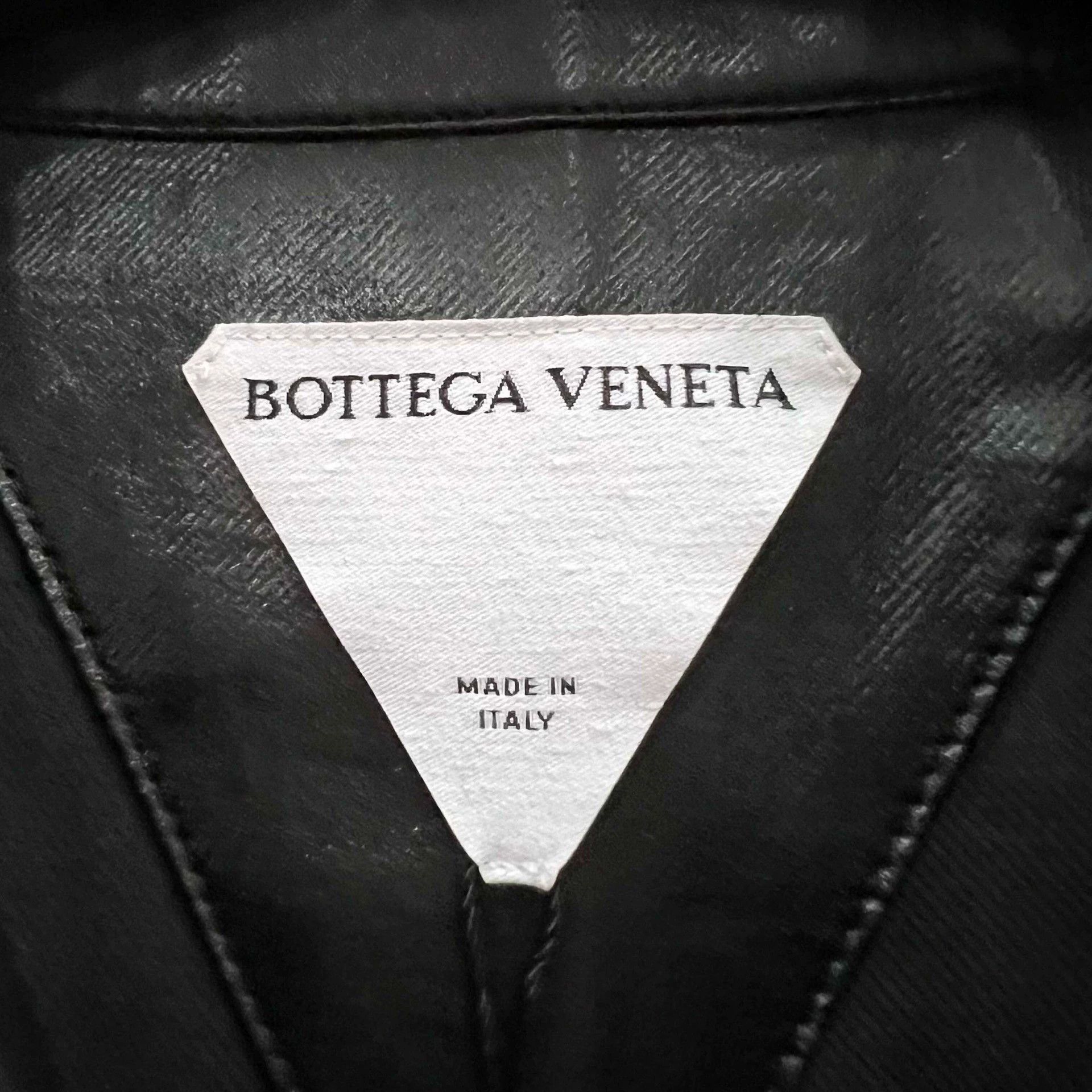Bottega Veneta Bottega Veneta Black Full Leather Coat Size US L / EU 52-54 / 3 - 2 Thumbnail