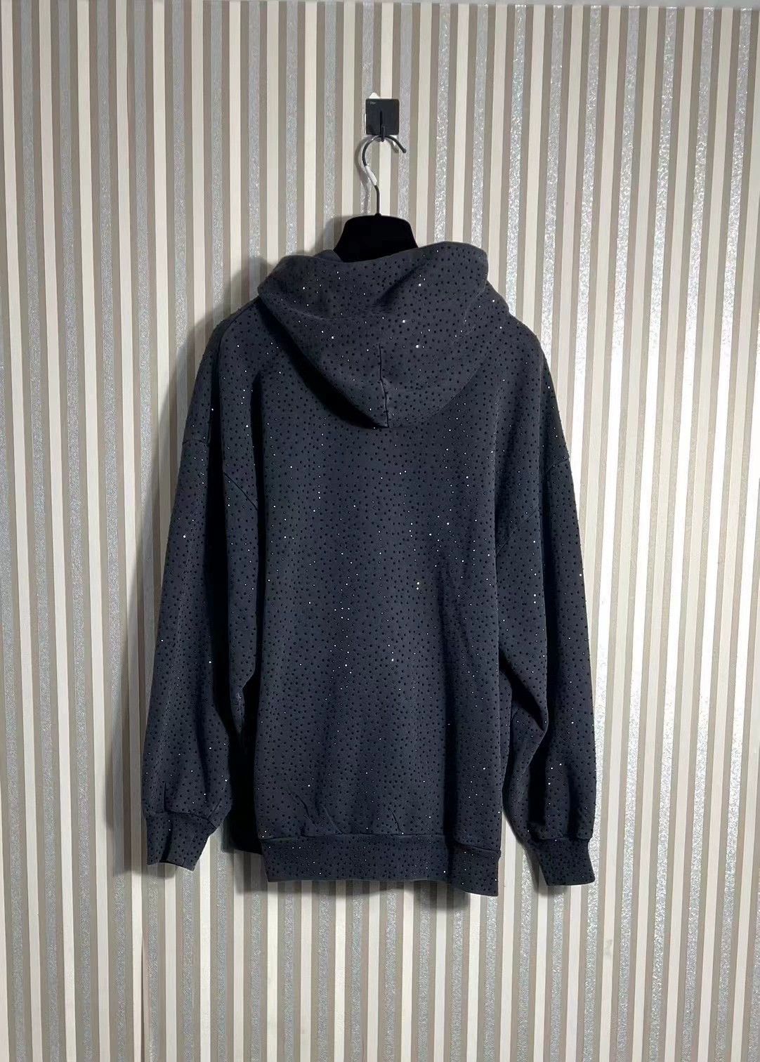 Balenciaga rhinestone zip-up hoodie by balenciaga Size S / US 4 / IT 40 - 2 Thumbnail