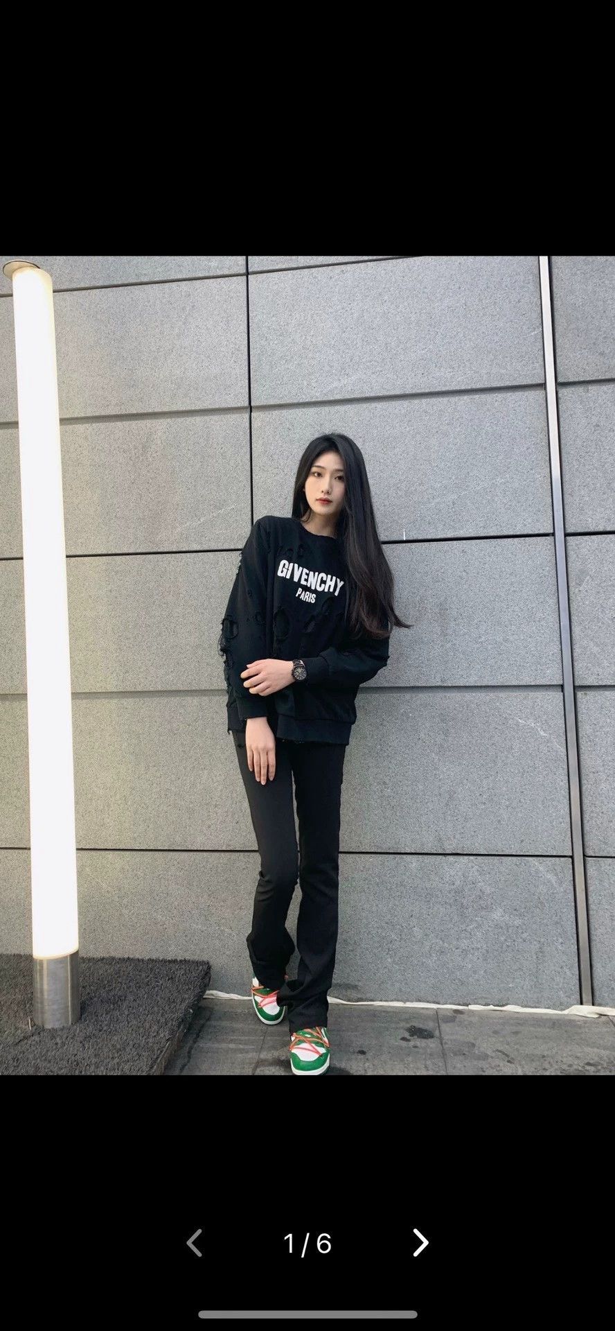 Givenchy givenchy distressed logo sweatshirt size L Size US L / EU 52-54 / 3 - 7 Thumbnail