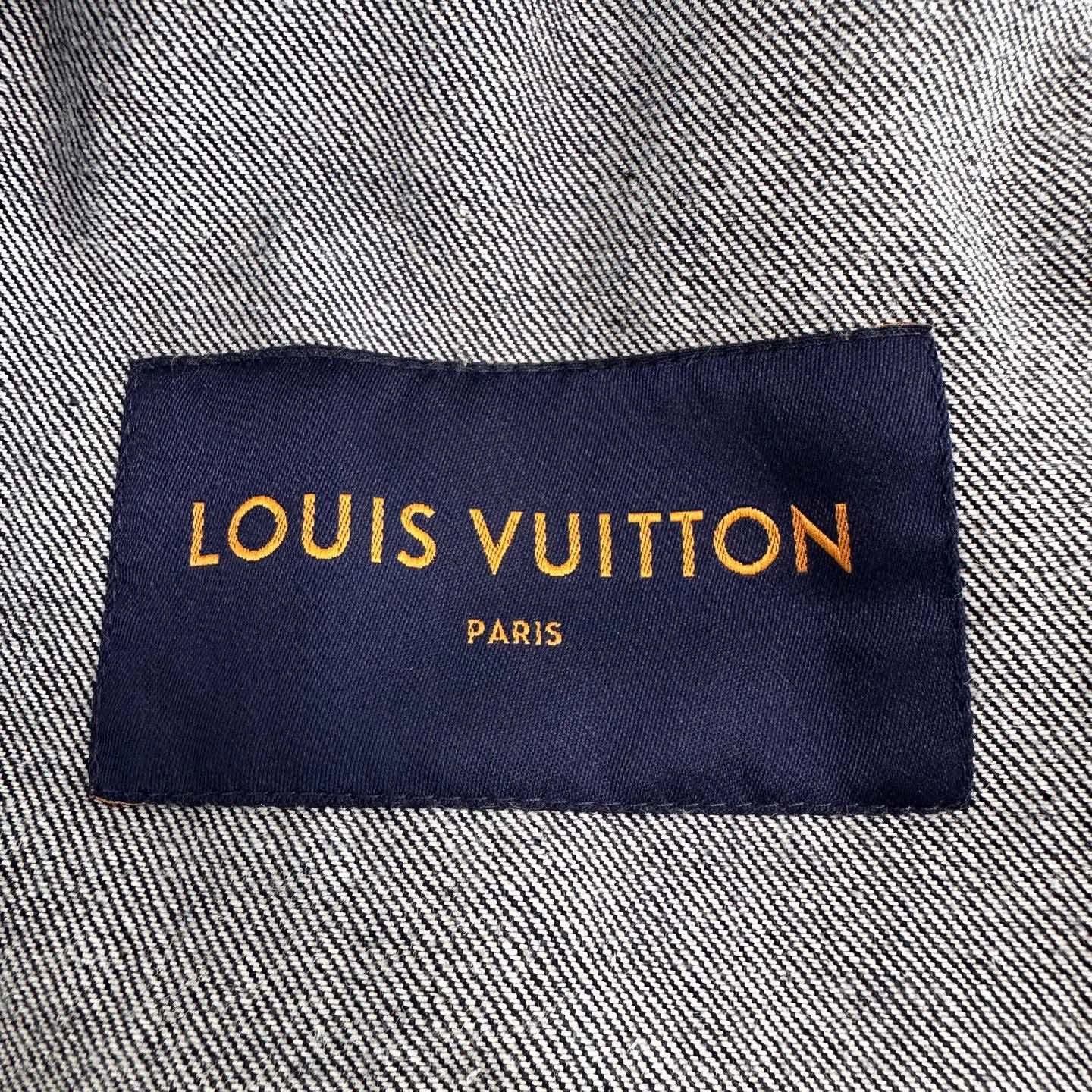 Louis Vuitton louis vuitton logo casual denim jacket Size US L / EU 52-54 / 3 - 3 Thumbnail