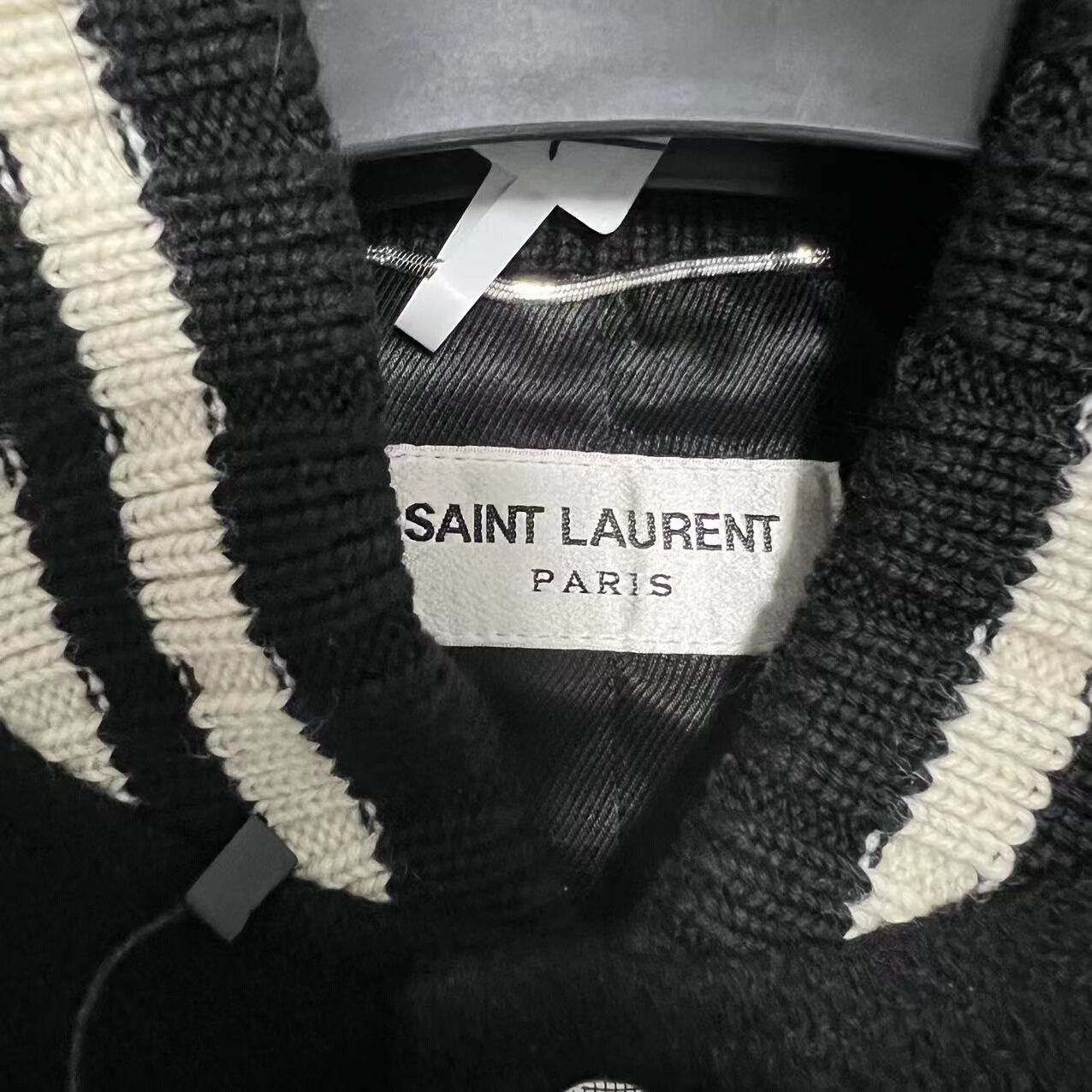Saint Laurent Paris saint laurent wool baseball jacket with tags Size US L / EU 52-54 / 3 - 3 Thumbnail