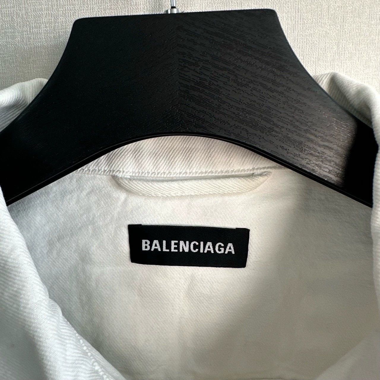 Balenciaga balenciaga white denim jacket with logo Size US L / EU 52-54 / 3 - 3 Thumbnail