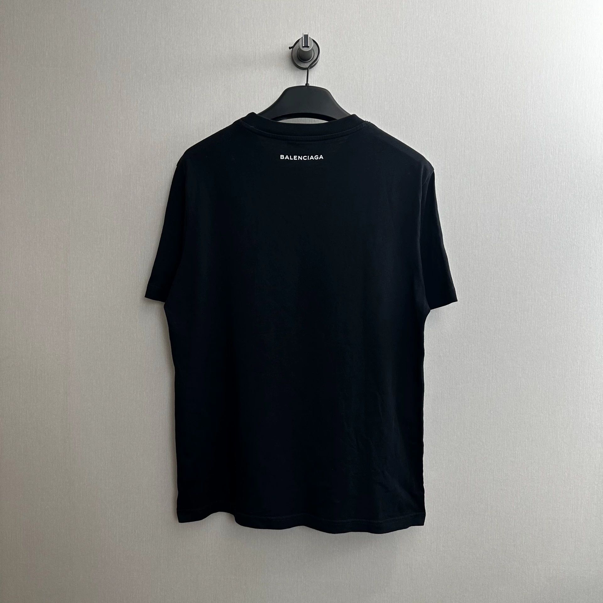 Balenciaga black short sleeve shirt with night scene Size US L / EU 52-54 / 3 - 2 Thumbnail