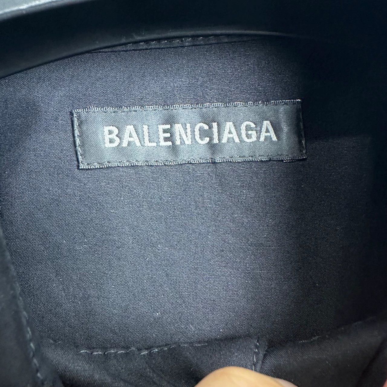 Balenciaga classic black long sleeve shirt by Balenciaga Size US L / EU 52-54 / 3 - 3 Thumbnail