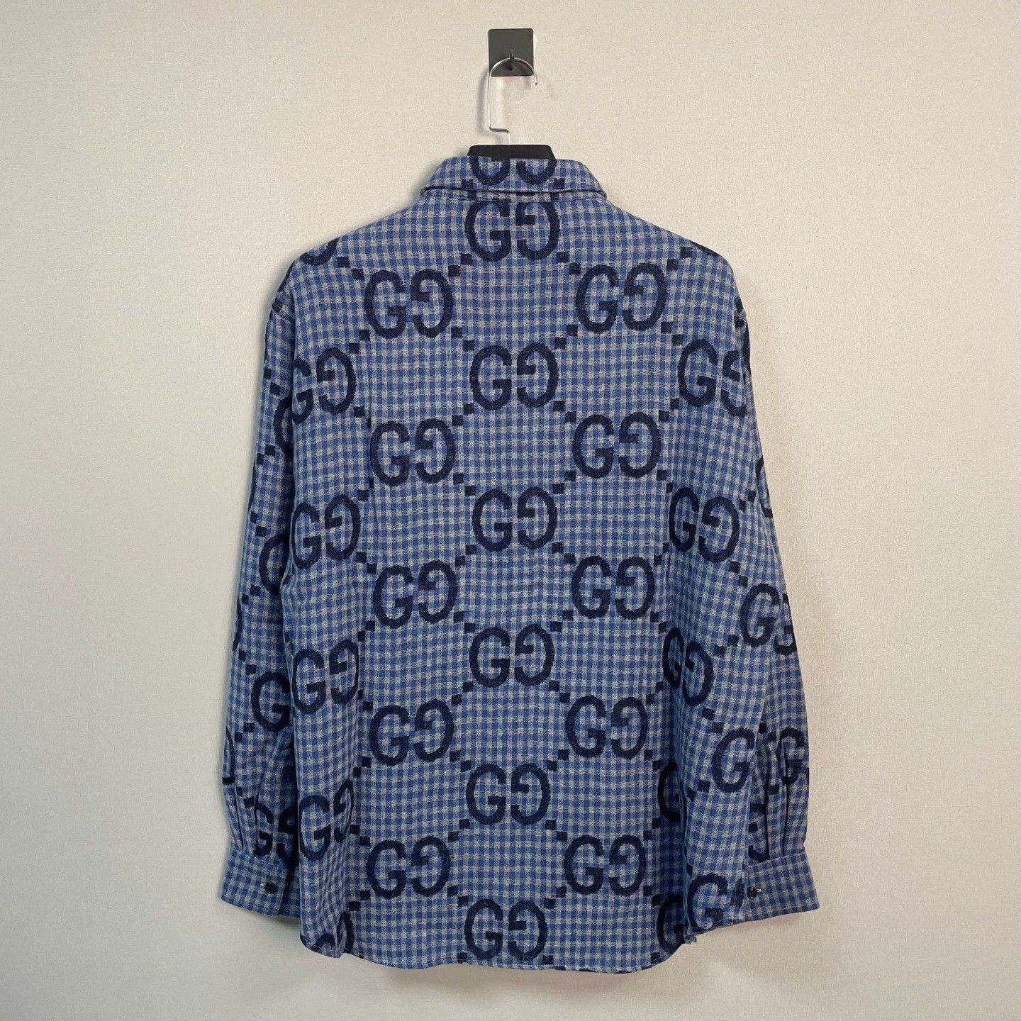 Gucci gucci double g check patterned shirt jacket Size US L / EU 52-54 / 3 - 2 Thumbnail