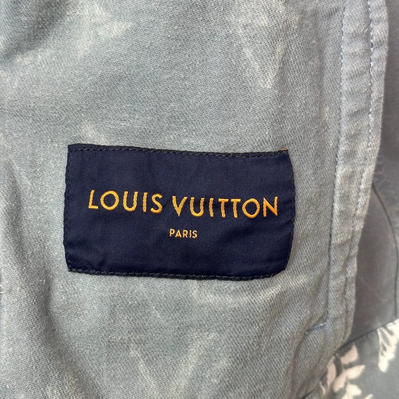 Louis Vuitton blue plant print denim jacket by louis vuitton Size US L / EU 52-54 / 3 - 3 Thumbnail