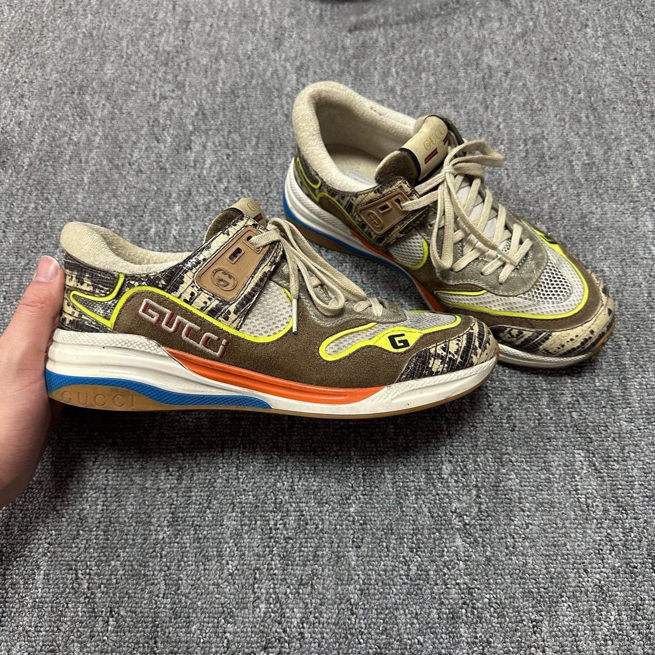 Gucci gucci ultrapace gray athletic sneakers size 42 Size US 9 / EU 42 - 3 Thumbnail