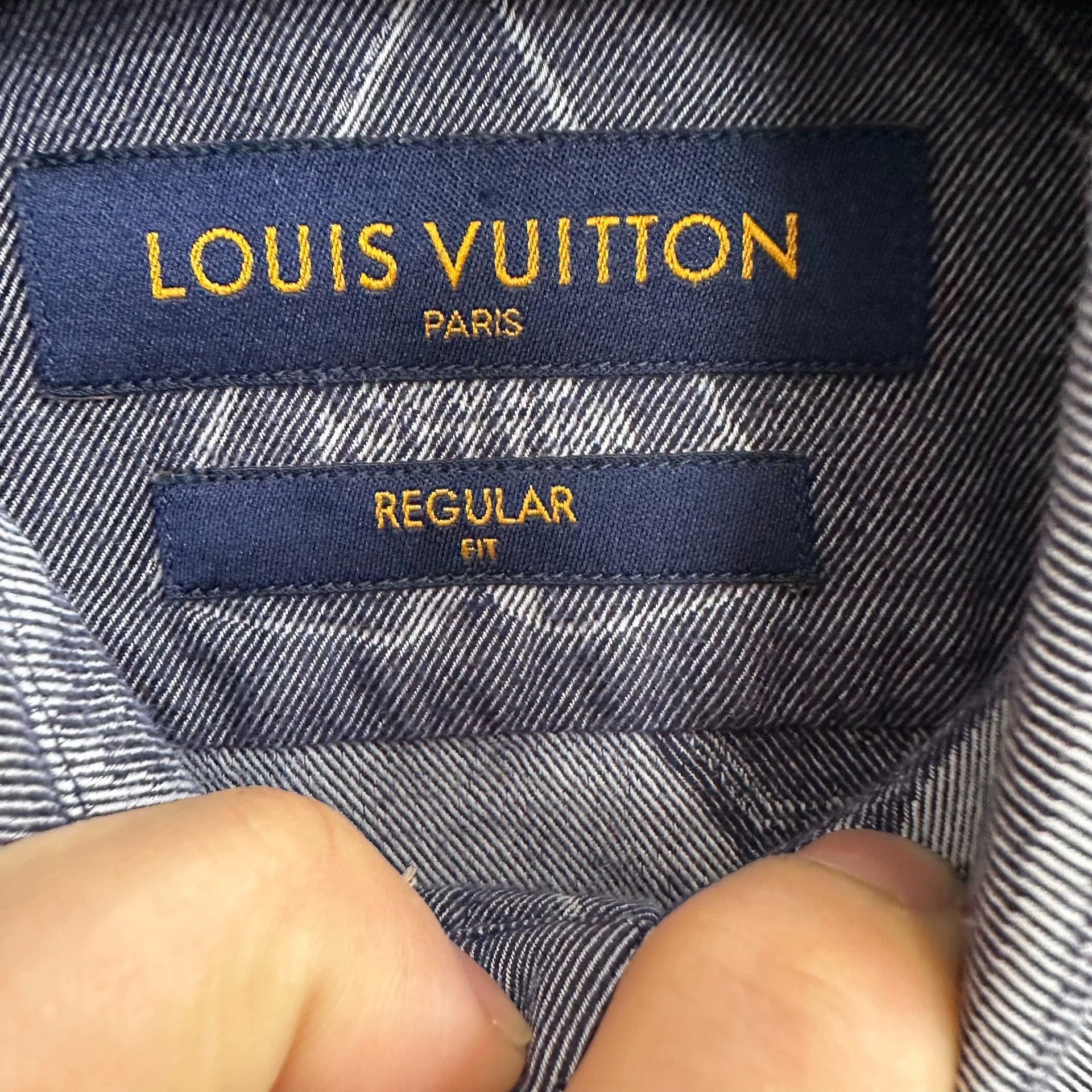 Louis Vuitton gray long sleeve shirt with monogram pattern Size US S / EU 44-46 / 1 - 3 Thumbnail