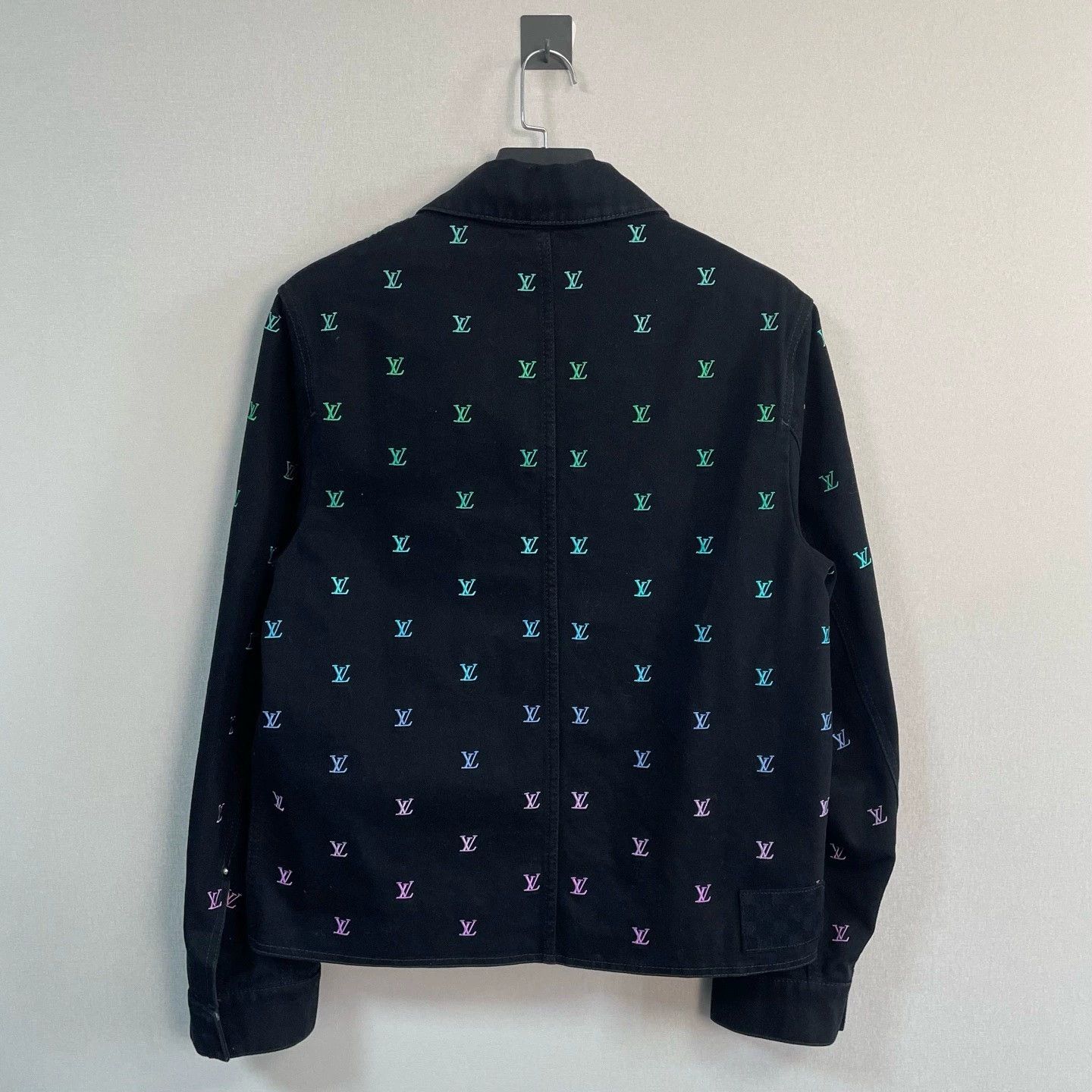 Louis Vuitton navy embroidered denim jacket by Louis Vuitton Size US L / EU 52-54 / 3 - 2 Thumbnail