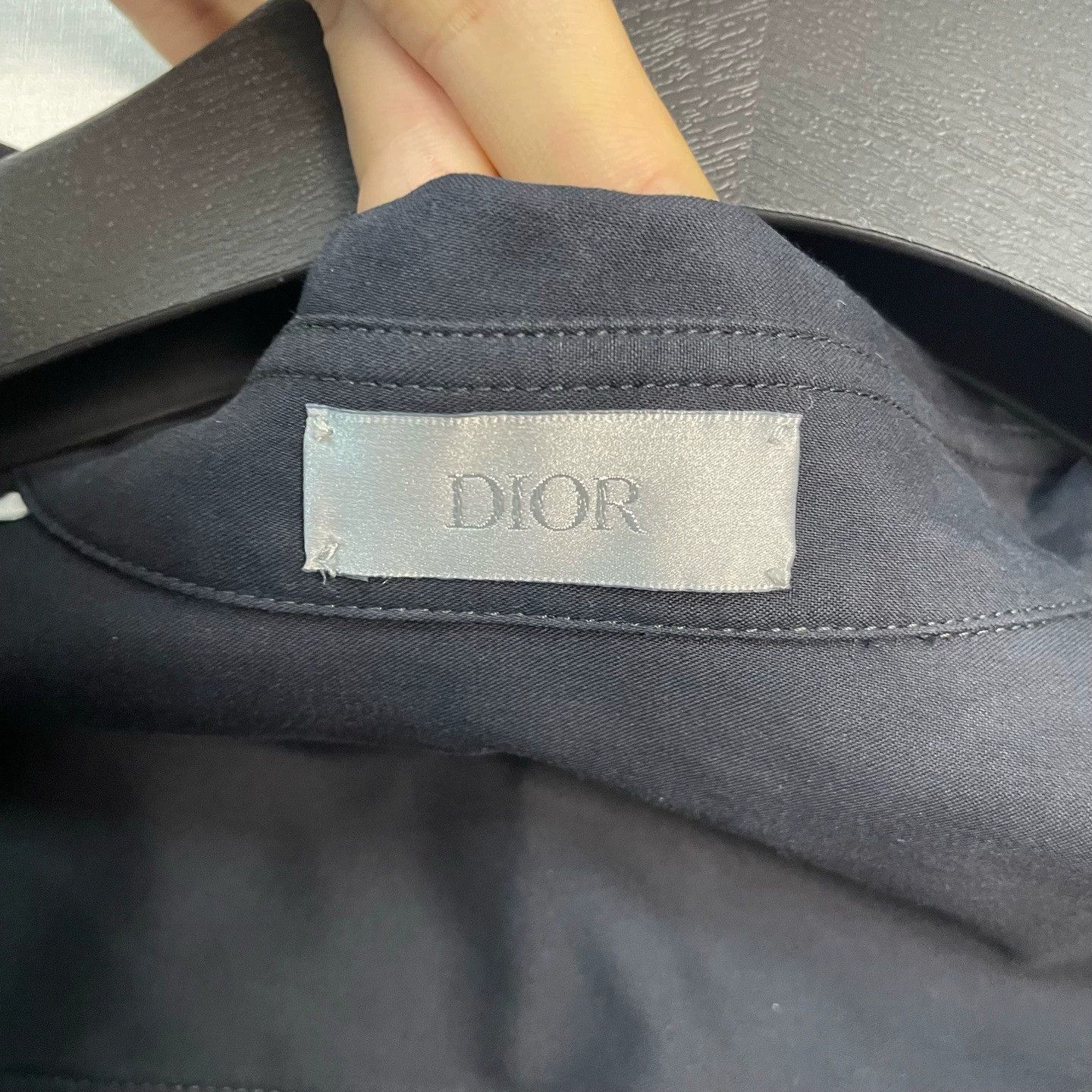 Dior dior sacai embroidered shirt jacket in navy Size US M / EU 48-50 / 2 - 3 Thumbnail