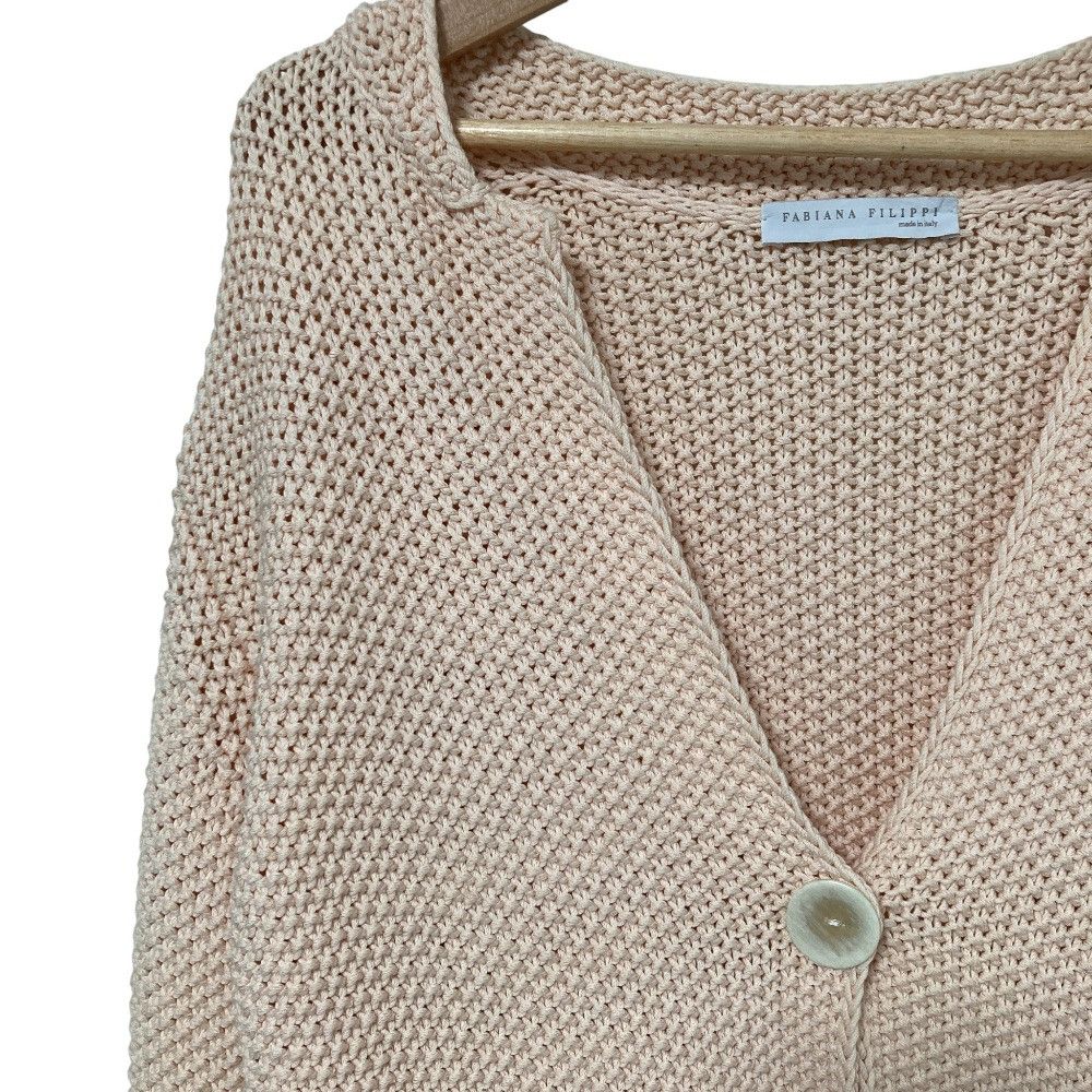 Other Other FABIANA FILIPPI Cotton Knit Cardigan Cotton Tops DUTY FREE for USA Size ONE SIZE - 3 Thumbnail
