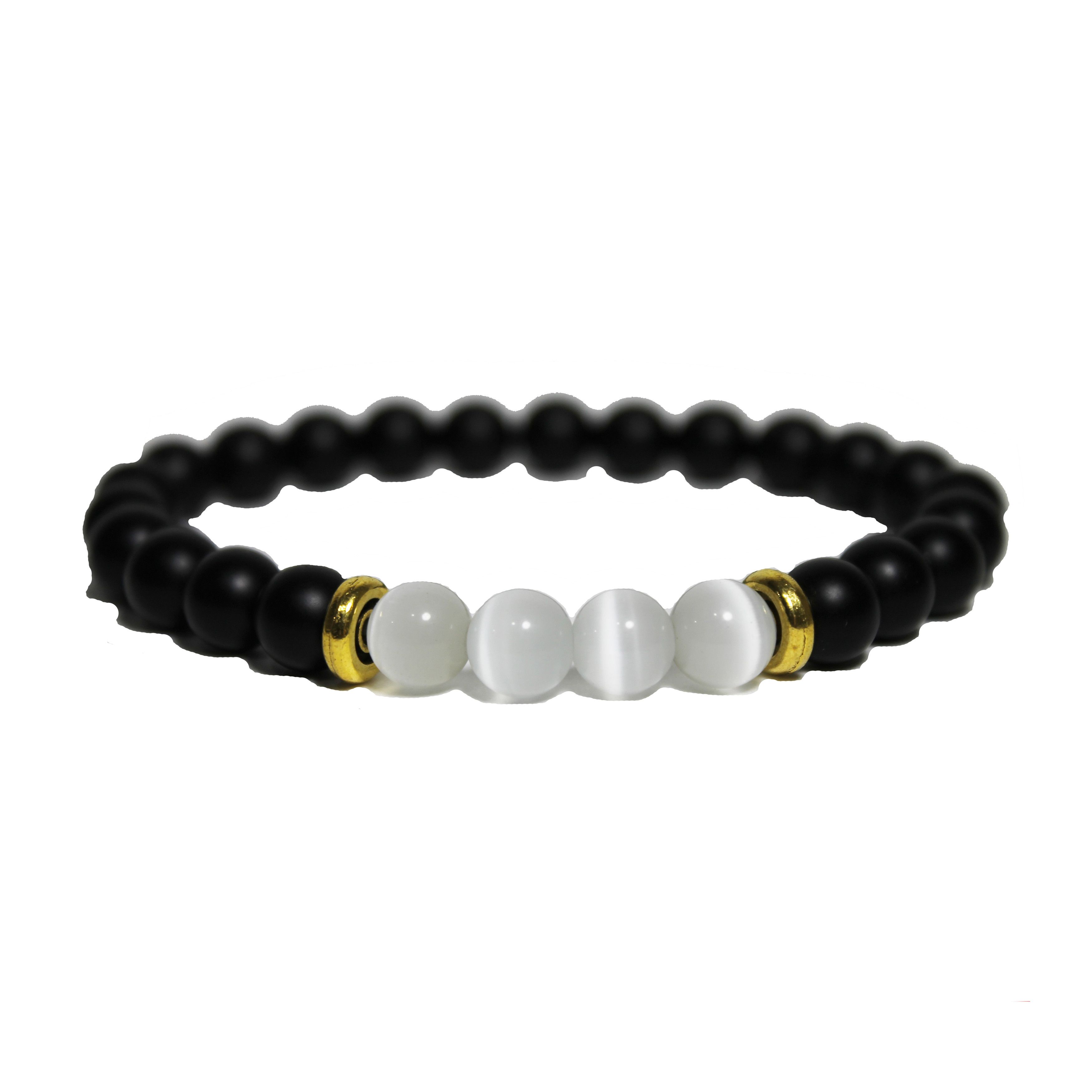Maxfield Los Angeles Bracelet - Black Onyx & Cat Eye Size ONE SIZE - 1 Preview
