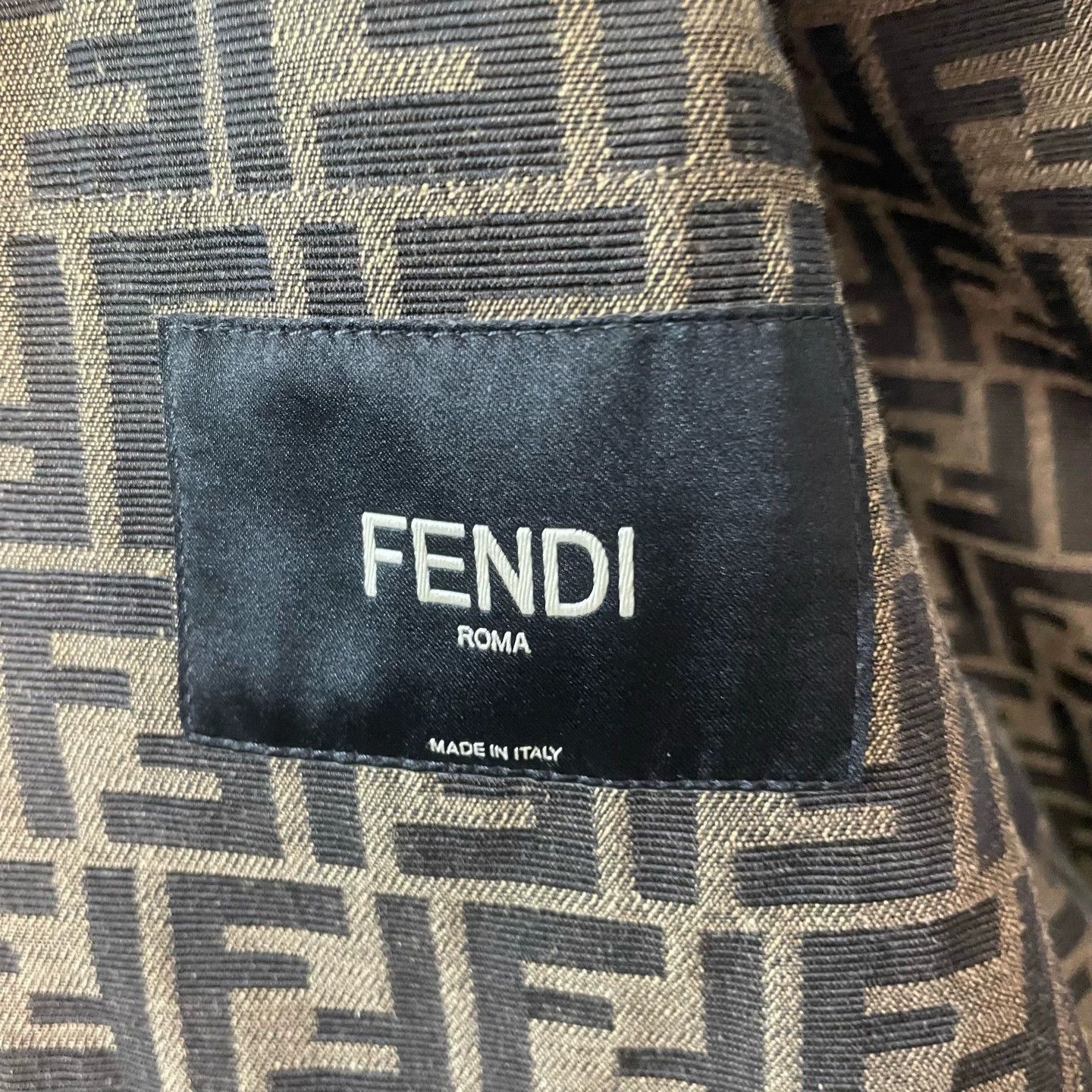 Fendi fendi printed leather jacket with hood Size US L / EU 52-54 / 3 - 3 Thumbnail