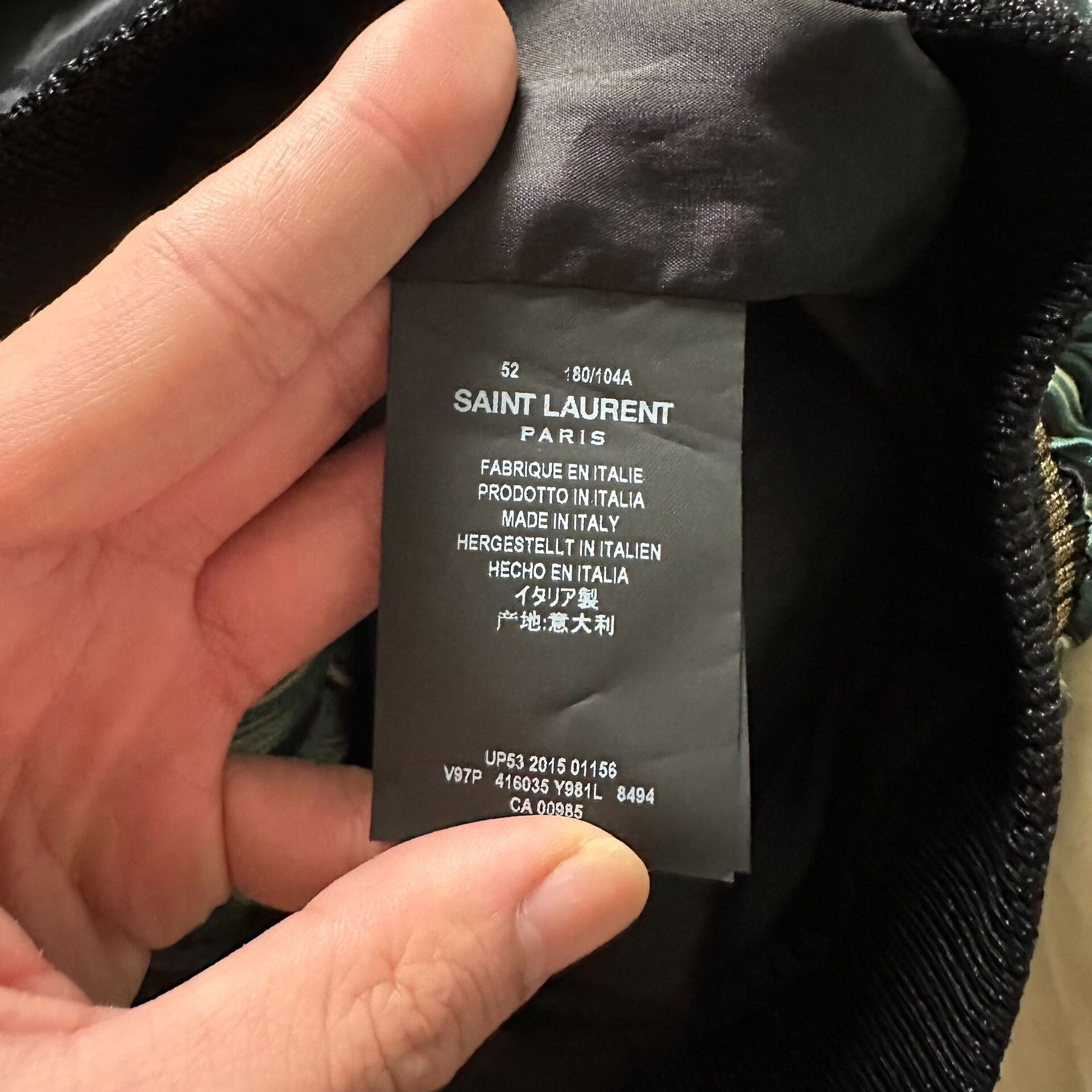 Saint Laurent Paris saint laurent embroidered bomber jacket size 52 Size US XL / EU 56 / 4 - 3 Thumbnail