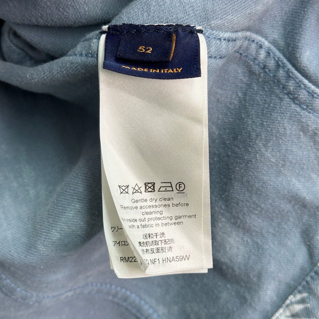 Louis Vuitton blue printed denim jacket by louis vuitton Size US L / EU 52-54 / 3 - 4 Thumbnail