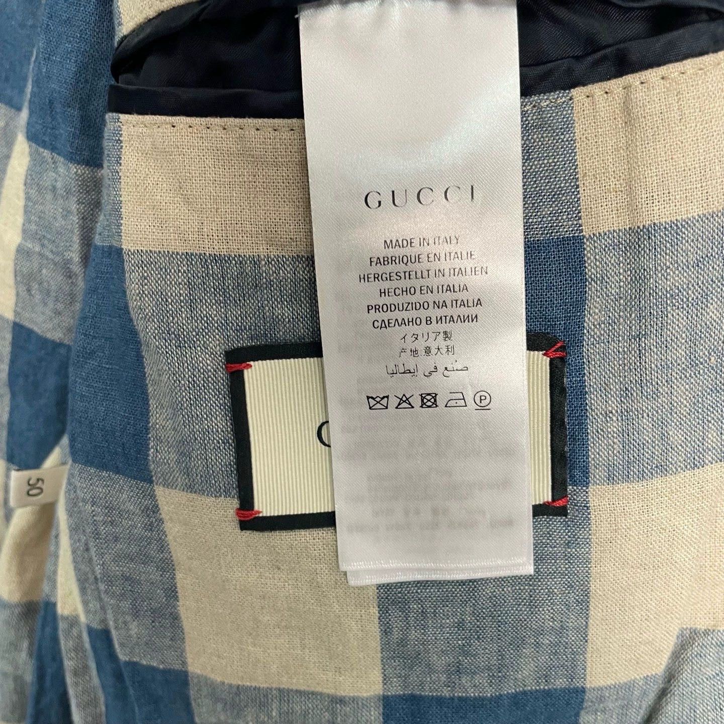Gucci gucci embroidered cat denim jacket size 50 Size US L / EU 52-54 / 3 - 3 Thumbnail